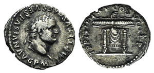 Titus (79-81). AR Denarius (18mm, ... 