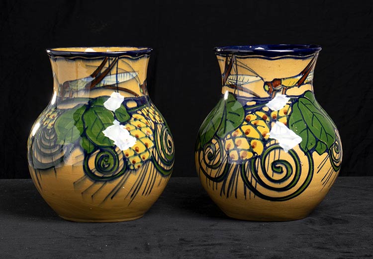 ROMAN SECESSION Pair of ceramic ... 