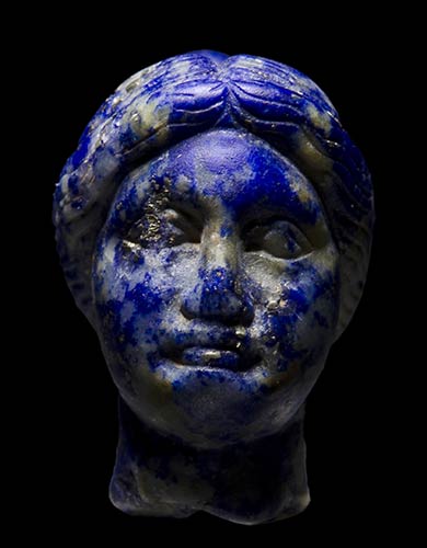 An hellenistic lapis-lazuli female ... 