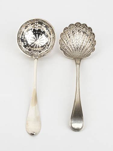 A set of two French silver ... 