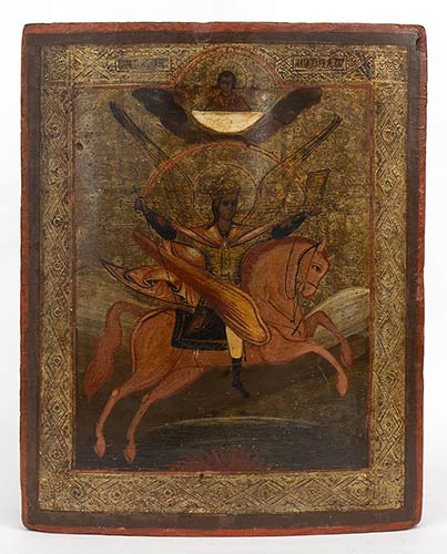 A Russian Icon of the Arcangel ... 