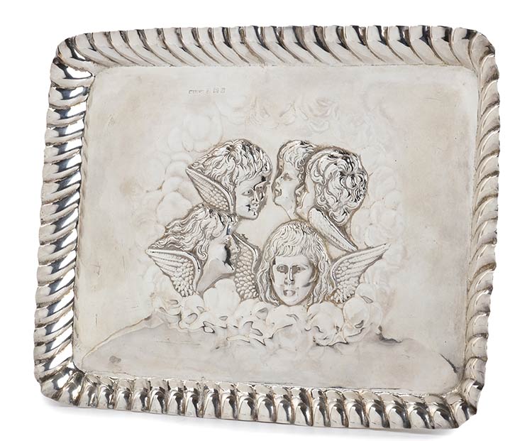 An English sterling silver tray - ... 