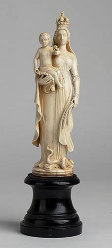A probably German ivory carving of ... 