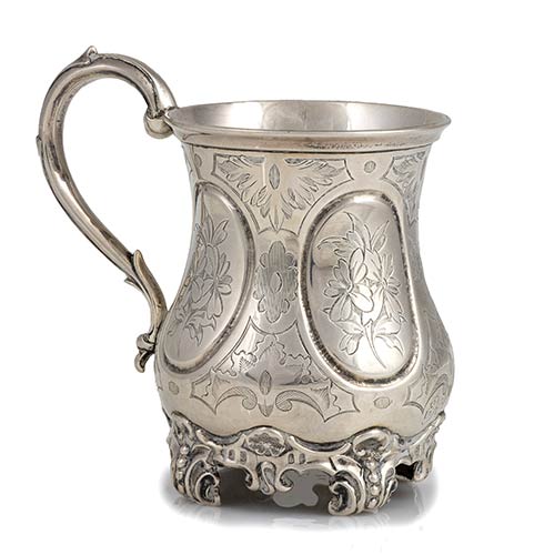 A Victorian sterling silver Mug - ... 
