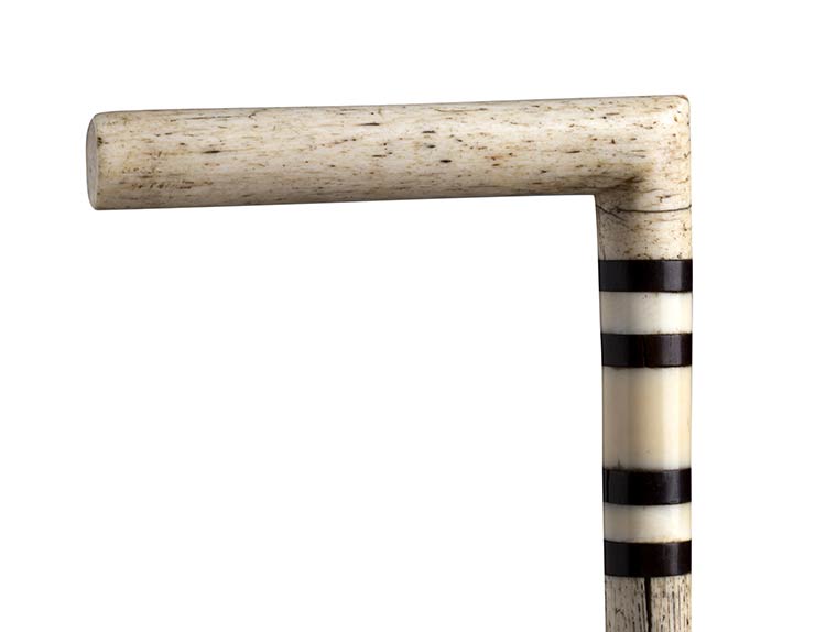 A whalebone walking stick cane - ... 