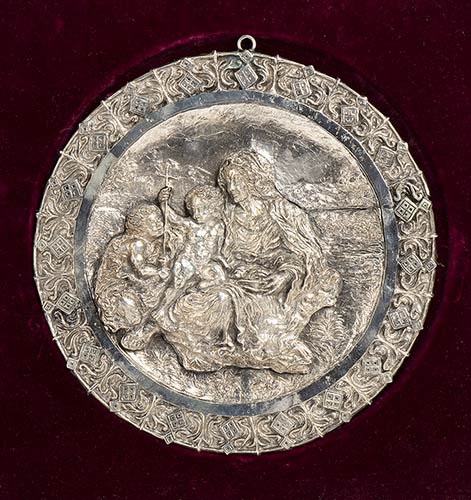 An Italian silver 800/1000 plaque ... 