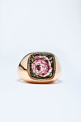 RING WITH MICRO-MOSAIQUE  ... 