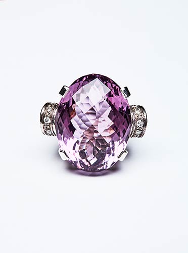 AMETHYST RING  Handcrafted  ring  ... 