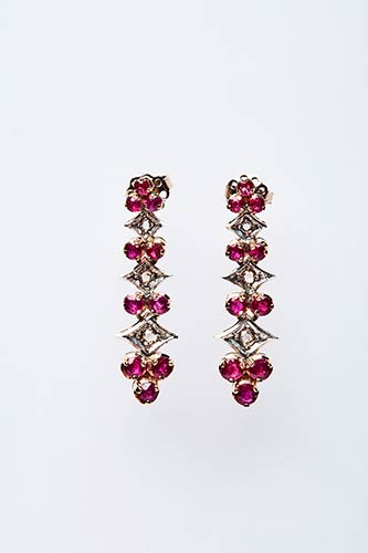 PAIR OF PENDANT EARRINGS WITH ... 