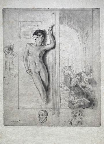 Edouard Chimot (1880-1950)  FEMALE ... 