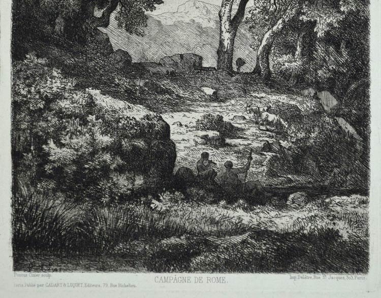 Antoine Claude PonthusCinier La Campagne de Bertolami Fine Art