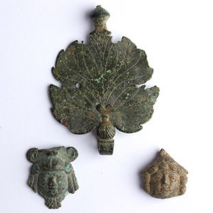 Three bronze apllique
1st century ... 