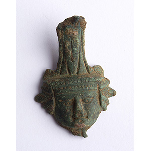 Bronze handle in form of dionysian ... 