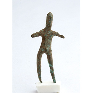 Etruscan male bronze statuette
ca. ... 
