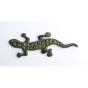 Bronze lizard applique 
16th - ... 