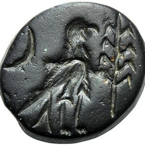 Black glass with eagle, crescent ... 