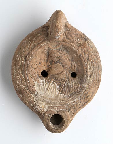 Roman Oil Lamp with Luna, 1st - ... 