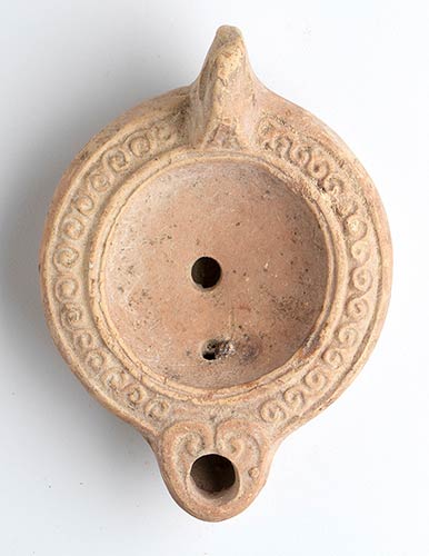 Roman Decorated Oil Lamp, 1st - ... 