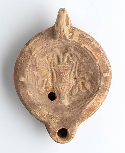 Roman Oil Lamp with Kantharos and ... 