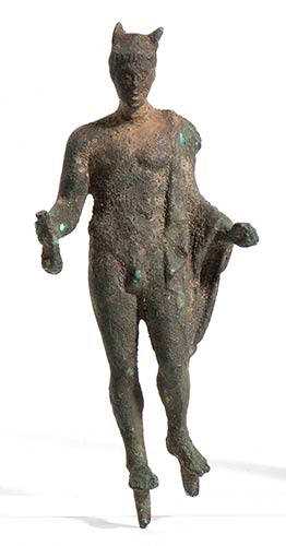 Roman Bronze Statuette of Hermes, ... 