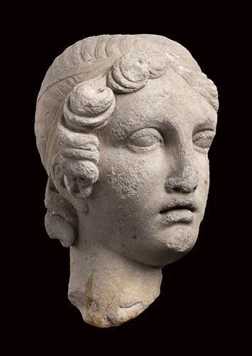 Renaissance Marble Female Head, ... 