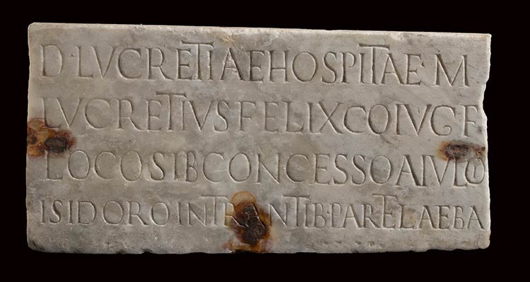 Roman Marble Gravestone of ... 