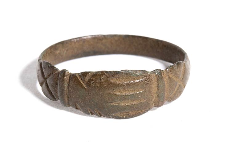 Roman Bronze Marriage Ring with ... 