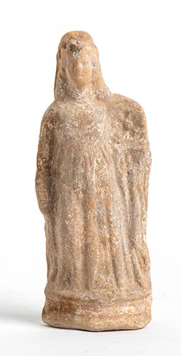 Greek Terracotta Female Statuette, ... 