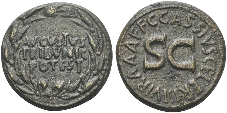 Augustus (27 BC-AD 14), Dupondius, ... 