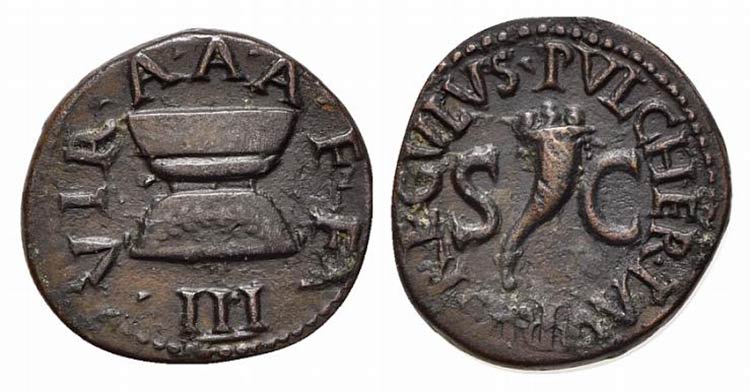 Augustus (27 BC-AD 14), Quadrans, ... 