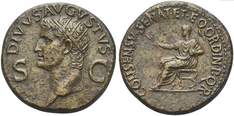 Divus Augustus (died AD 14), ... 
