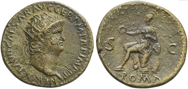Nero (54-68), Dupondius, Rome, AD ... 