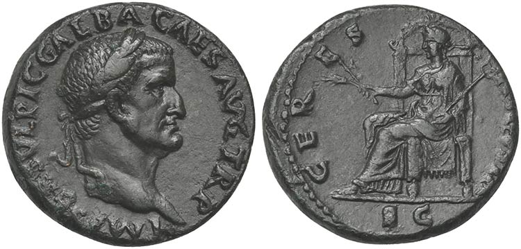 Galba (68-69), As, Rome, ... 