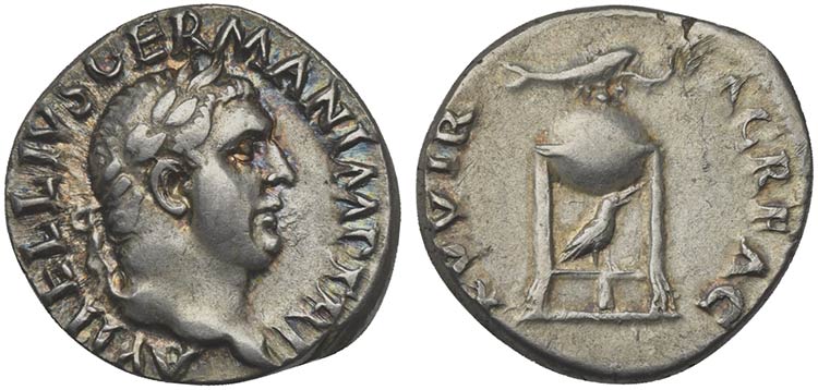 Vitellius (AD 69), Denarius, Rome, ... 