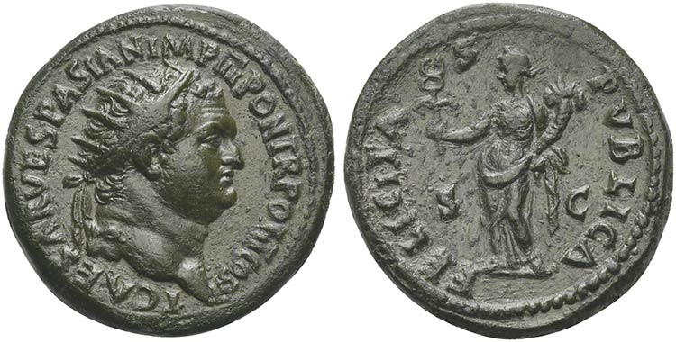 Titus (Caesar, 69-79), Dupondius, ... 