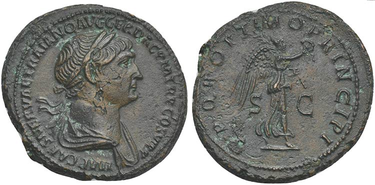 Trajan (98-117), As, Rome, 112-7. ... 
