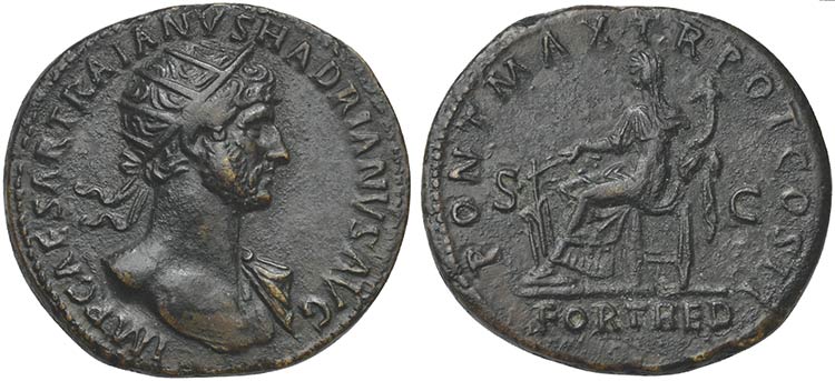 Hadrian (117-138), Dupondius, ... 