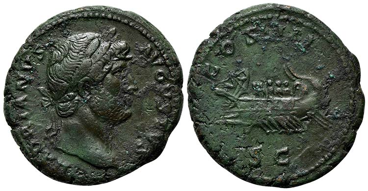 Hadrian (117-138), As, Rome, ... 