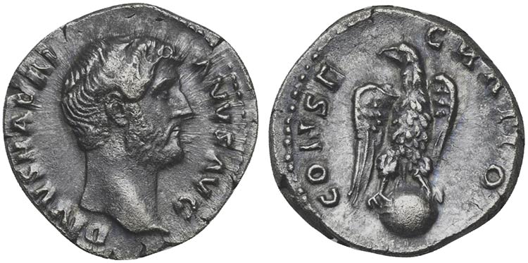 Divus Hadrian (died AD 138), ... 