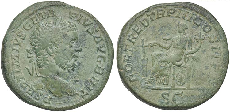 Geta (209-211), Sestertius, Rome, ... 