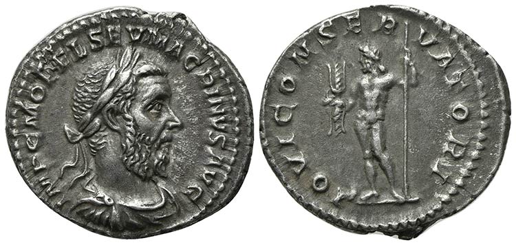 Macrinus (217-218), Denarius, ... 