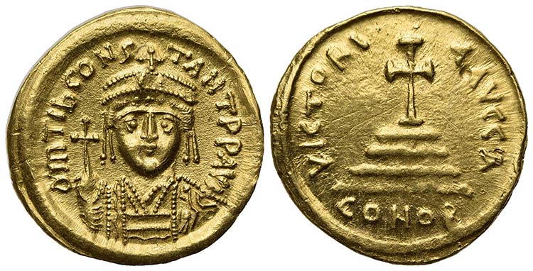 Tiberius II (578-582); AV Solidus ... 