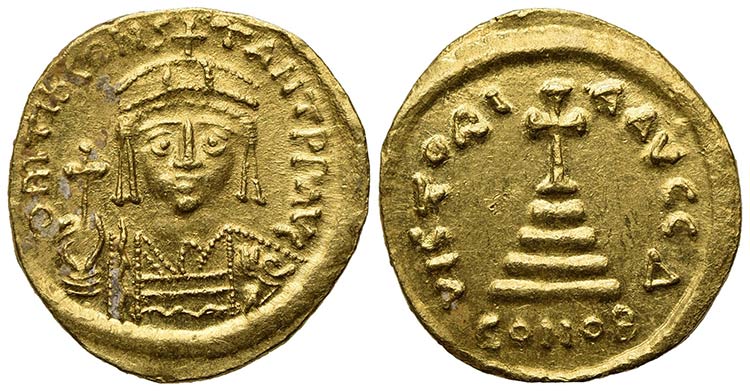 Tiberius II (578-582); AV Solidus ... 
