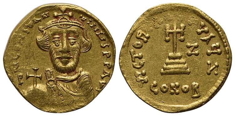 Constans II (641-668); AV Solidus ... 