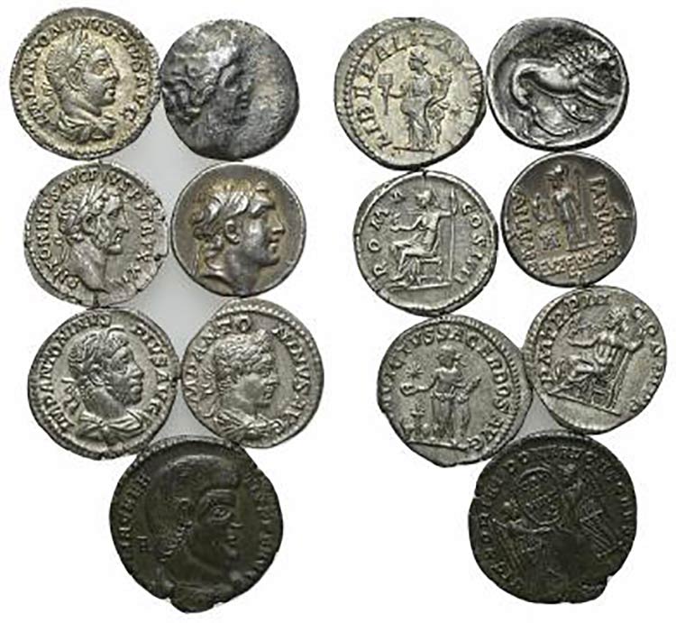 Lot of 7 Greek and Roman Imperial ... 