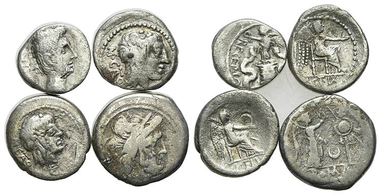 Lot of 4 Roman Republican and ... 