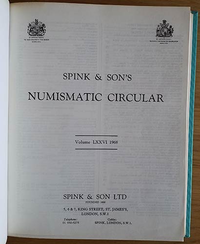 AA.VV. Numismatic Circular Vol. ... 