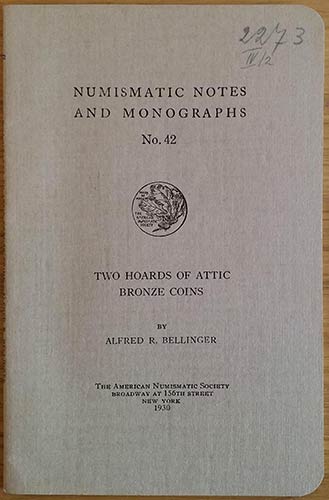 Bellinger A.R. Numismatic Notes ... 