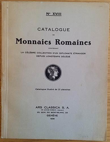 Ars Classica No. XVIII Catalogue ... 