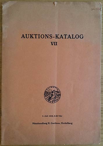 Gaettens R.  Katalog VII Deutsche ... 